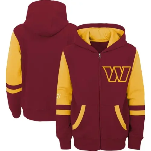 Washington Commanders Stadium Color Block Full-Zip Hoodie by Outerstuff