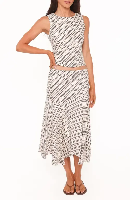 Amber Striped 2-Piece Skirt Set by Petal & Pup