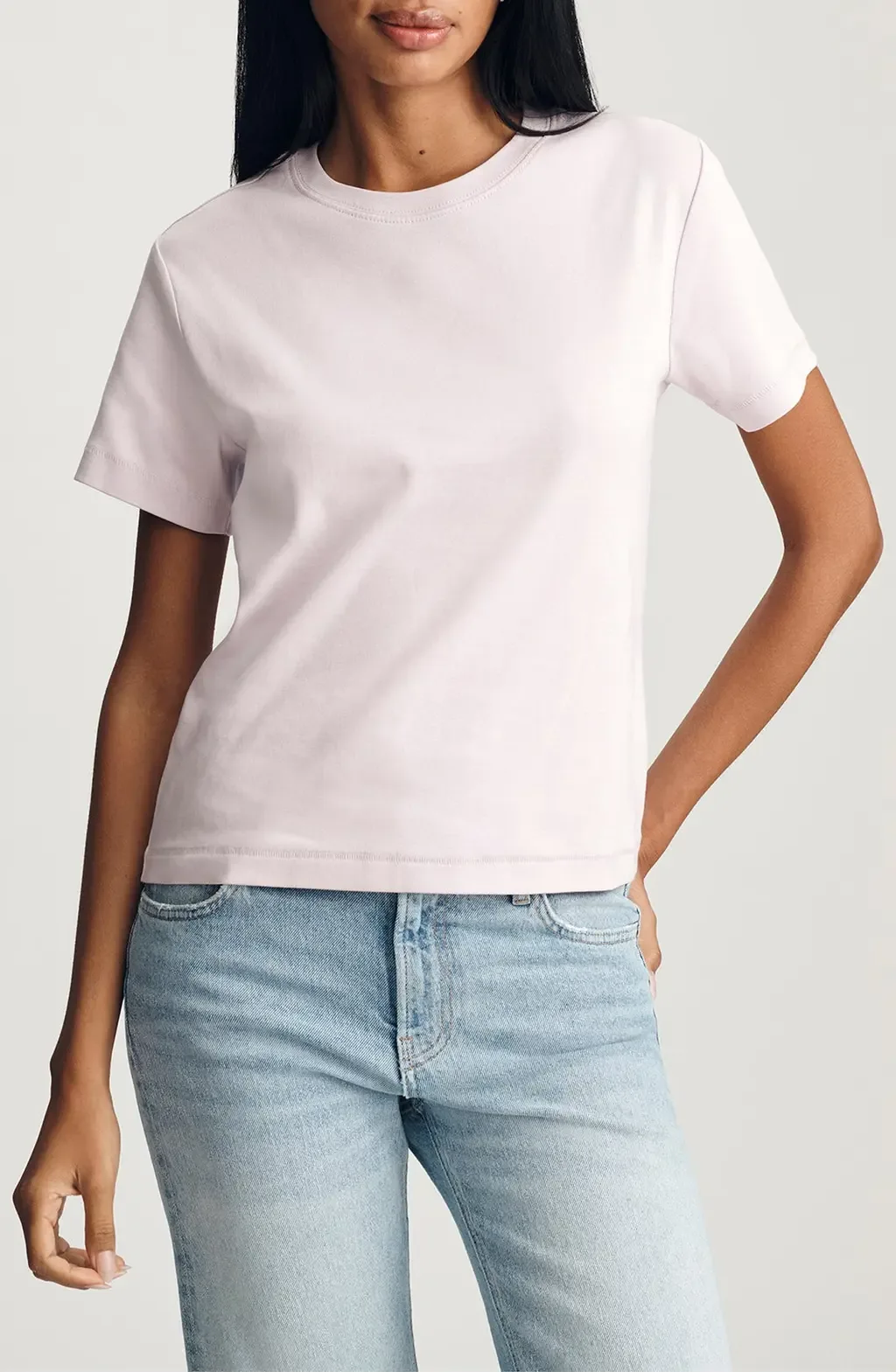 Nina Crewneck Cotton T-Shirt by Mavi Jeans
