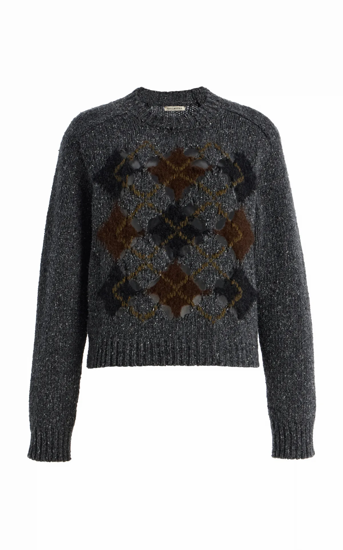 Nina Crewneck Wool-Blend Sweater by KALLMEYER