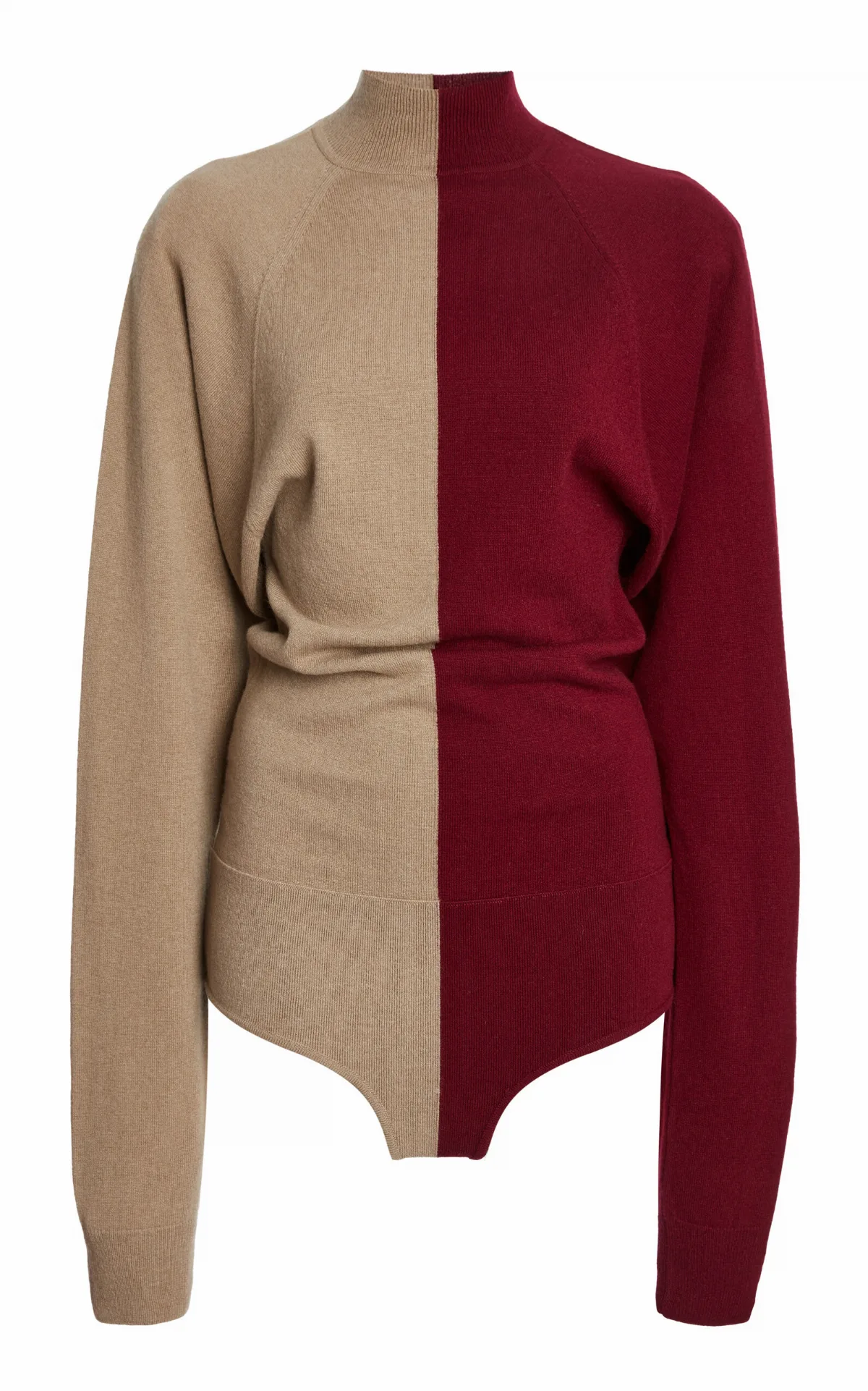 Colorblocked Cashmere Bodysuit by MUGLER