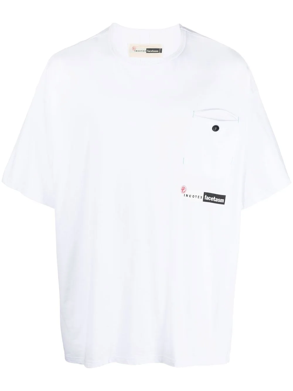 Logo-Print Cotton T-Shirt by INCOTEX RED X FACETASM