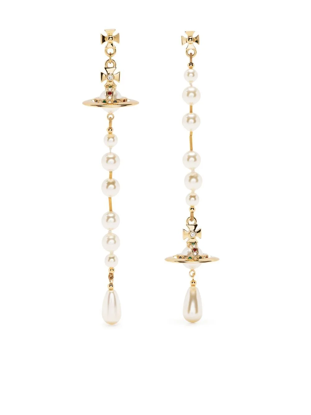 Faux-Pearl Drop Earrings