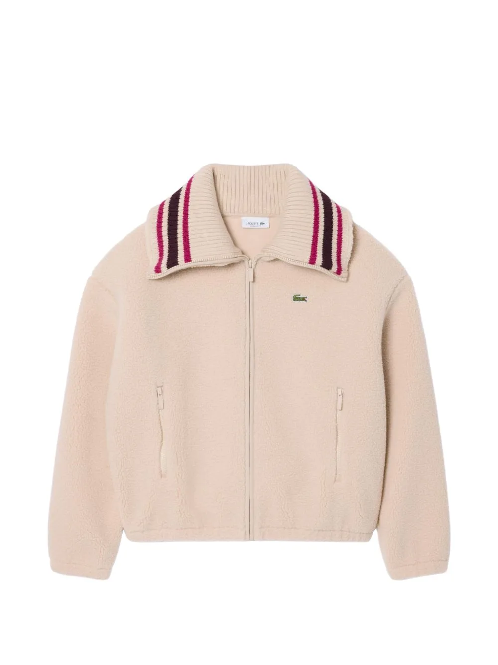 Striped-Collar Jacket by Lacoste