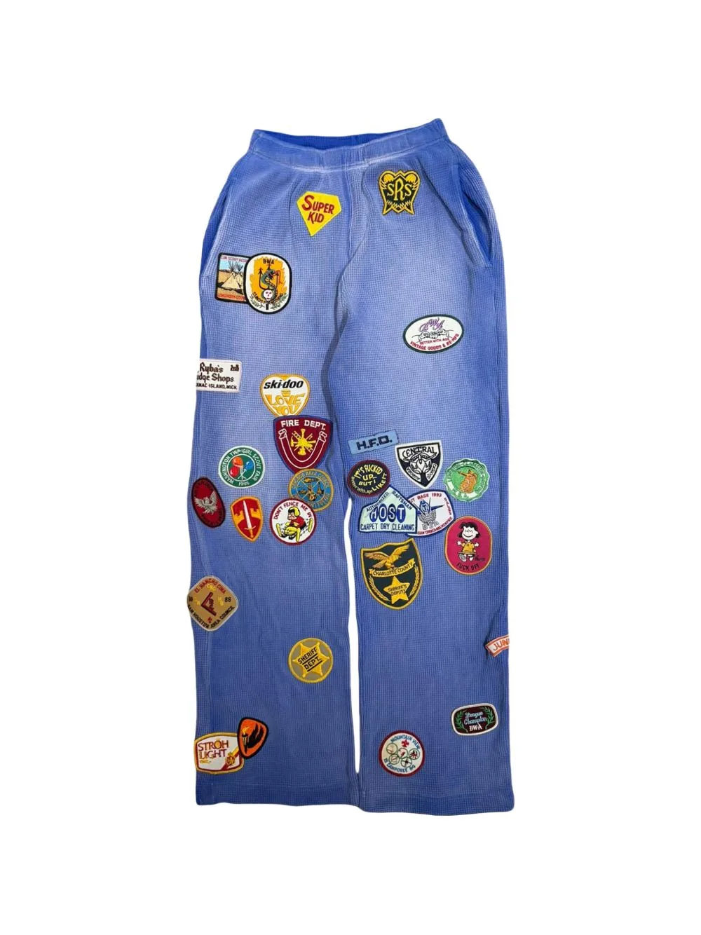 Gentlemen's Waffle #3 Patch-Detail Track Pants