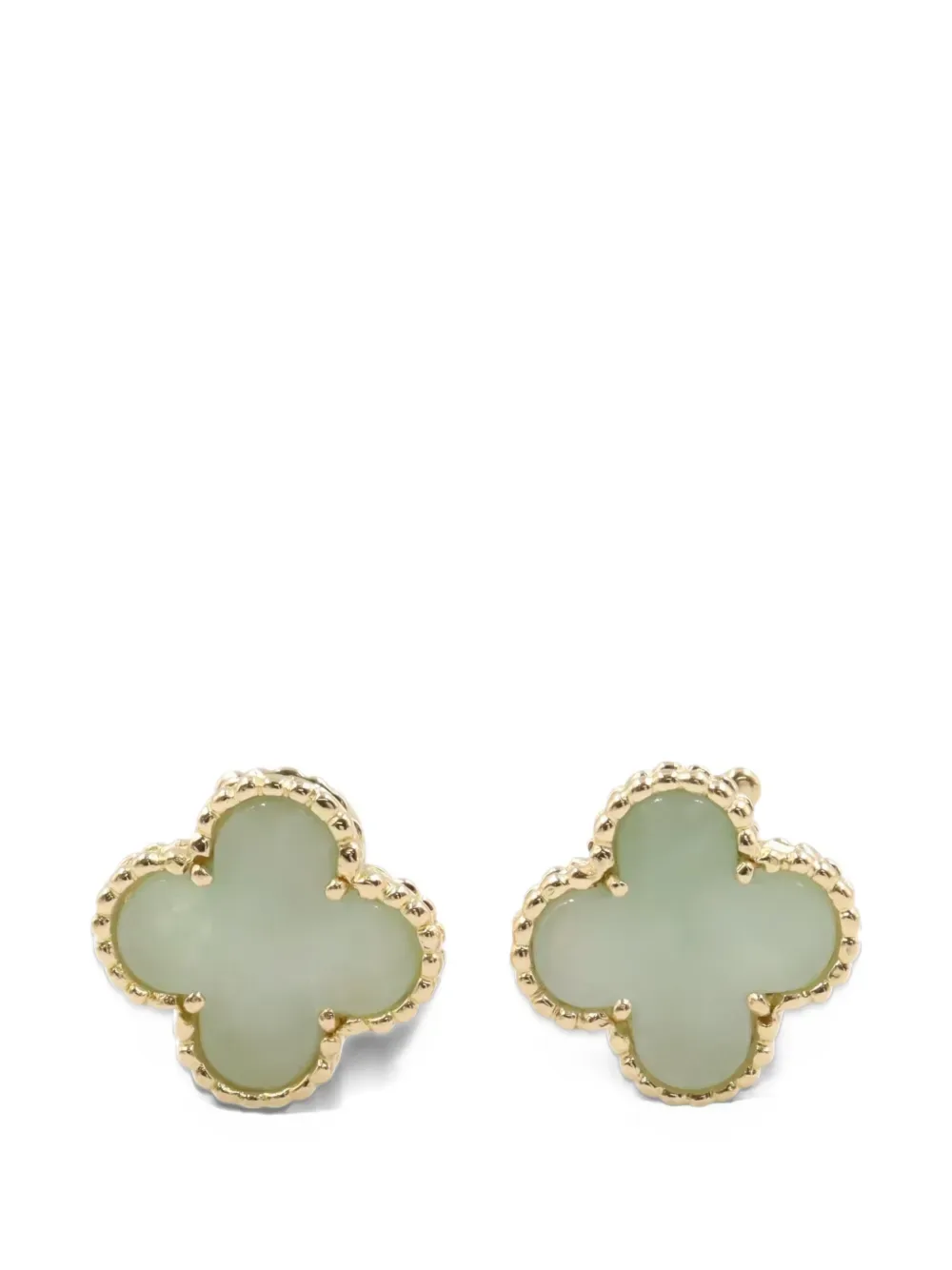 2010s Alhambra Jade Earrings by Van Cleef & Arpels Pre-Owned