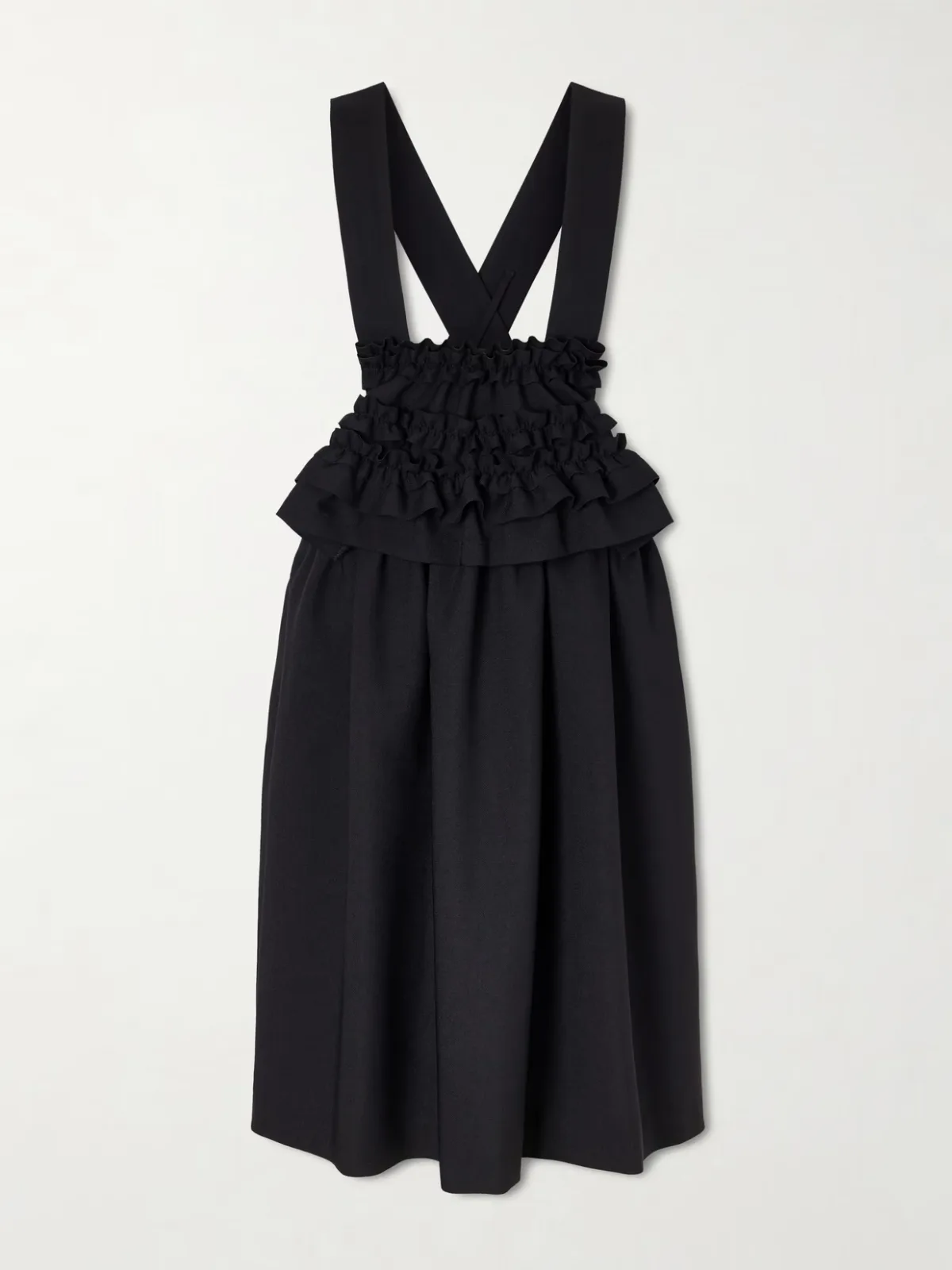 - Ruffled Stretch-georgette Dress -