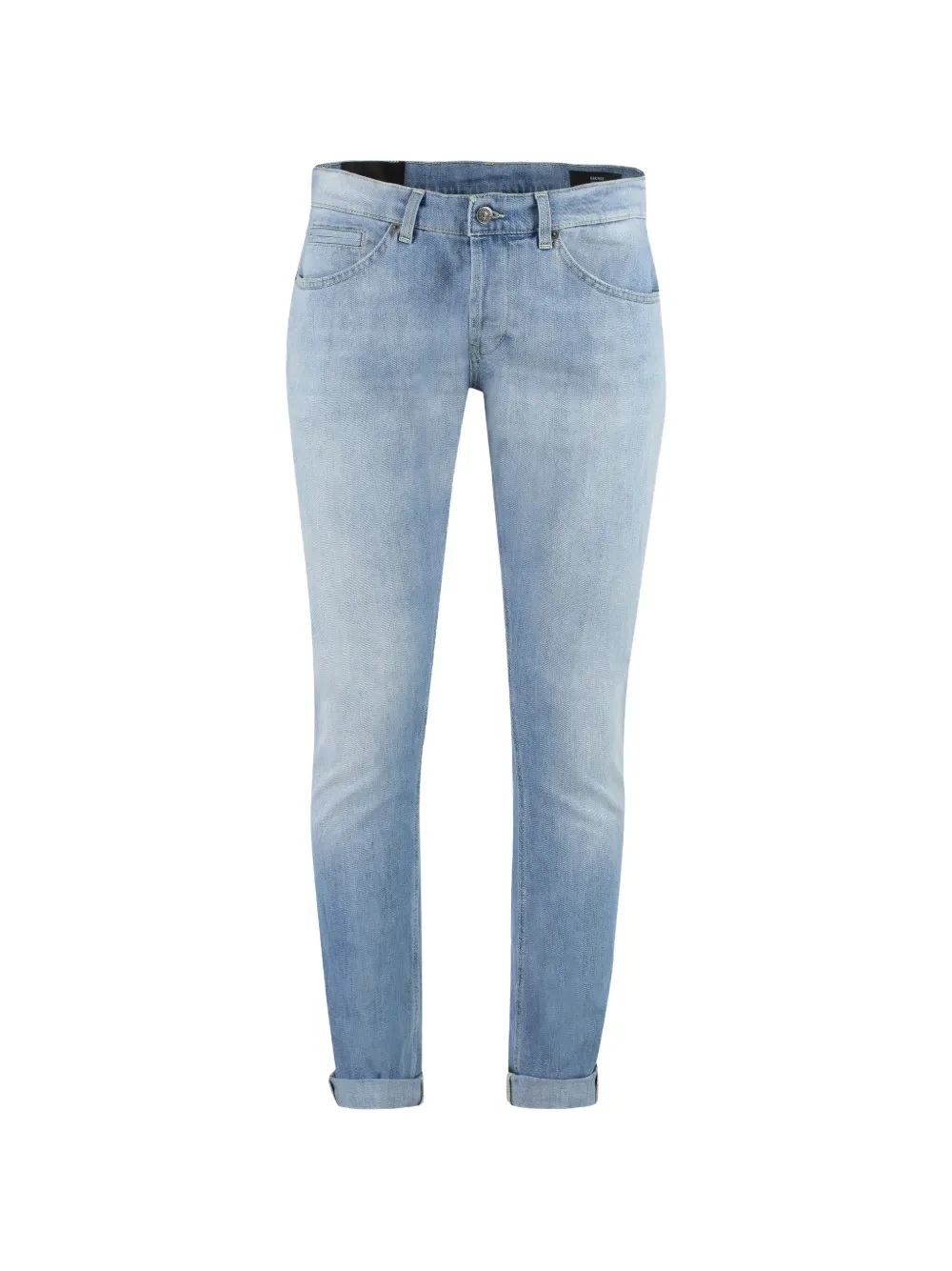 Faded Whiskered Slim-Fit Jeans by DONDUP