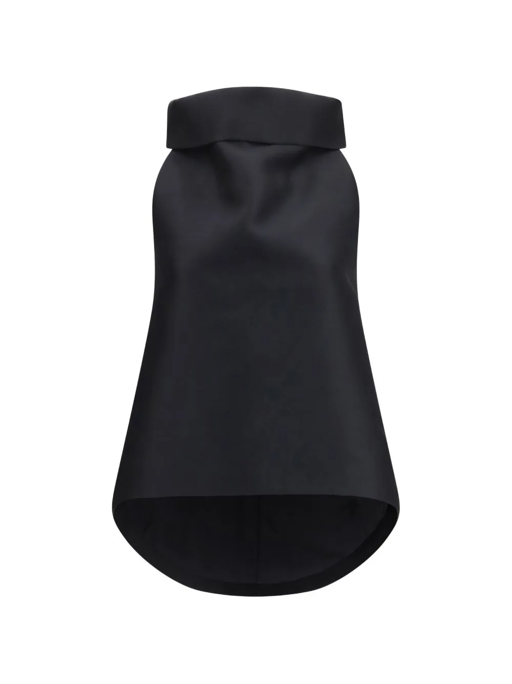 Bow-Detail Asymmetric-Hem Top by Balenciaga