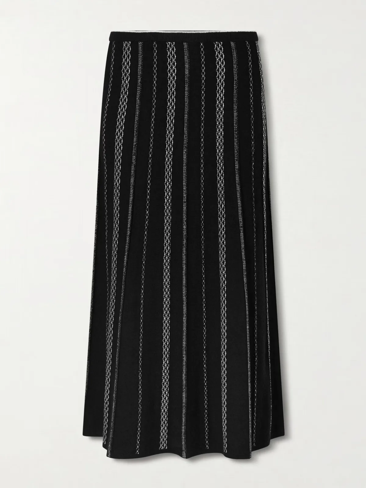 - Morena Striped Jacquard-knit Maxi Skirt -