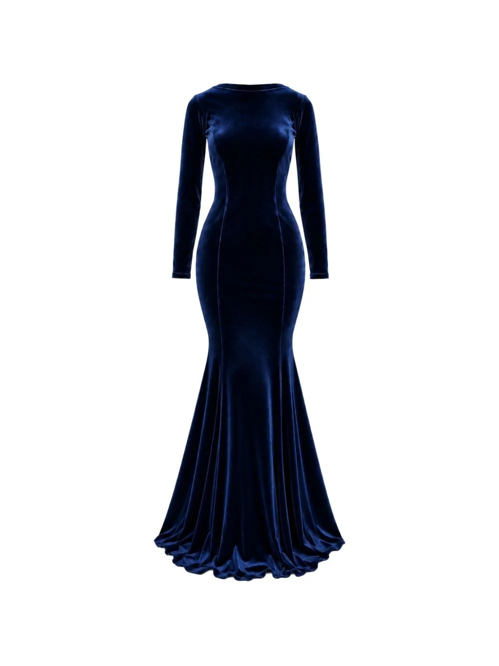 Melbourne Velvet Bodycon Maxi Gown Dress by ROSERRY