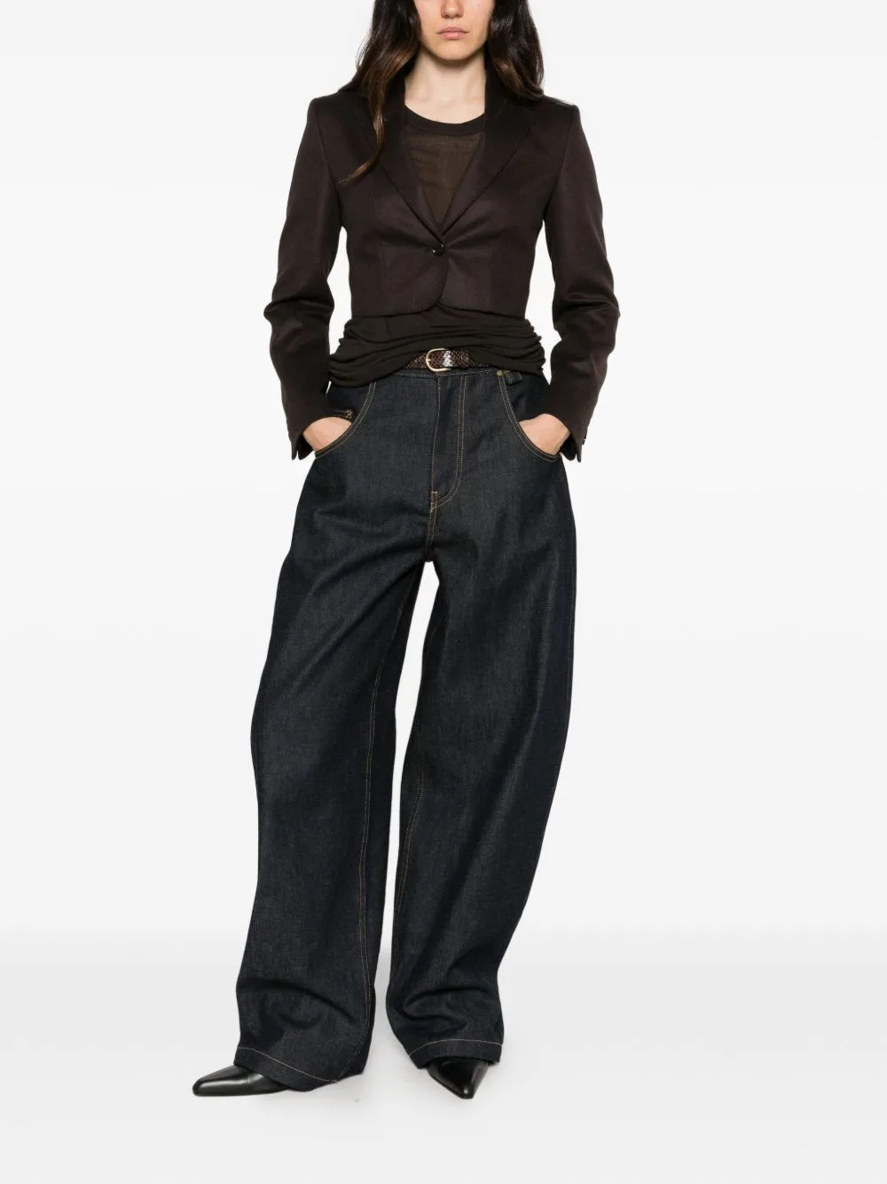 Cropped Single-Breasted Jacket by Max Mara
