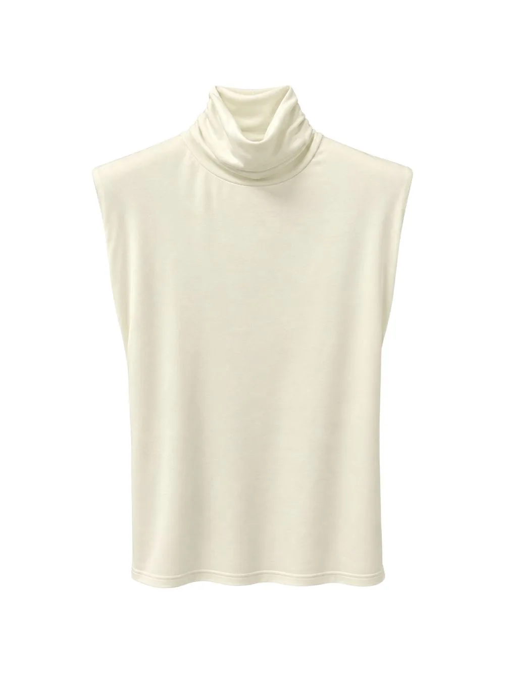 Roll-Neck Sleeveless Tank Top by Weili Zheng