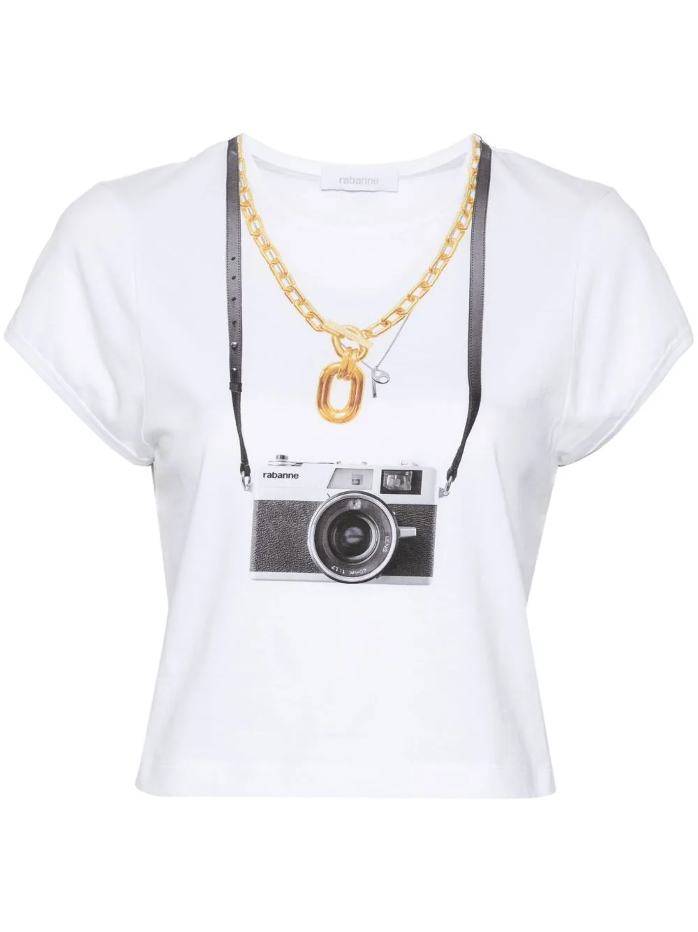 Camera-Print Cotton T-Shirt by Rabanne