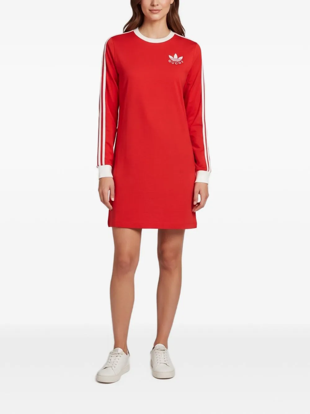 Gucci Pre-Owned x Adidas Logo-Appliqué Mini Dress by Gucci Pre-Owned