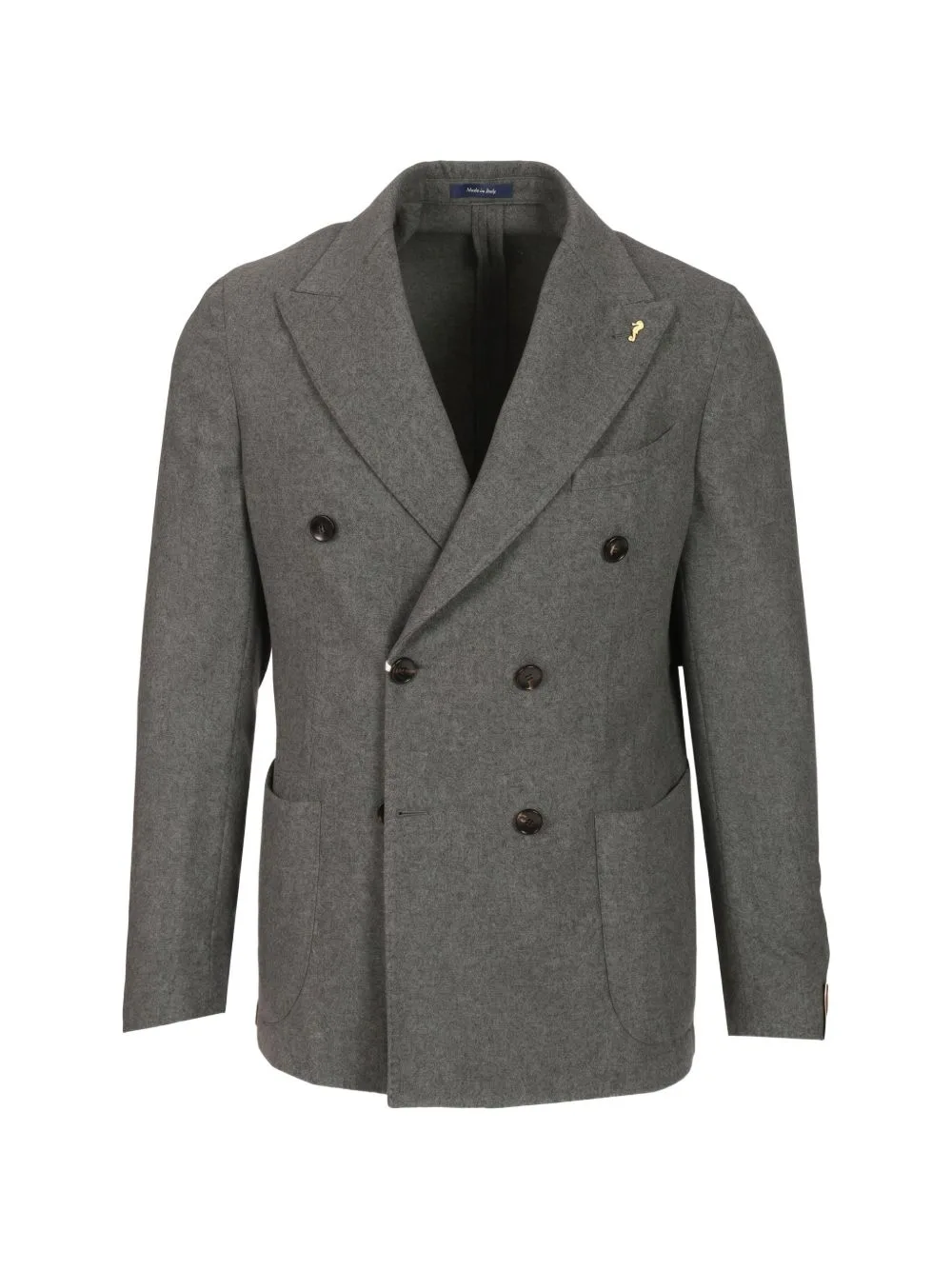 Double-Breasted Peak-Lapel Blazer by Guarinucci