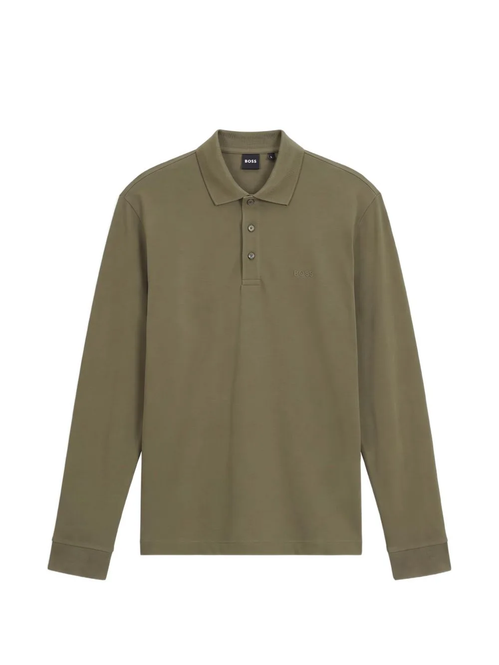Long-Sleeve Polo Shirt by BOSS