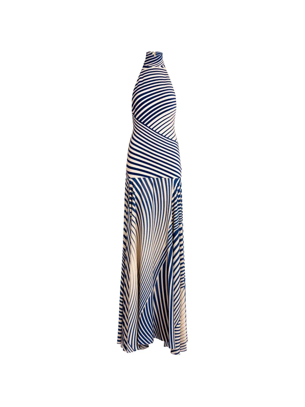 Leonore Striped Halterneck Maxi Dress