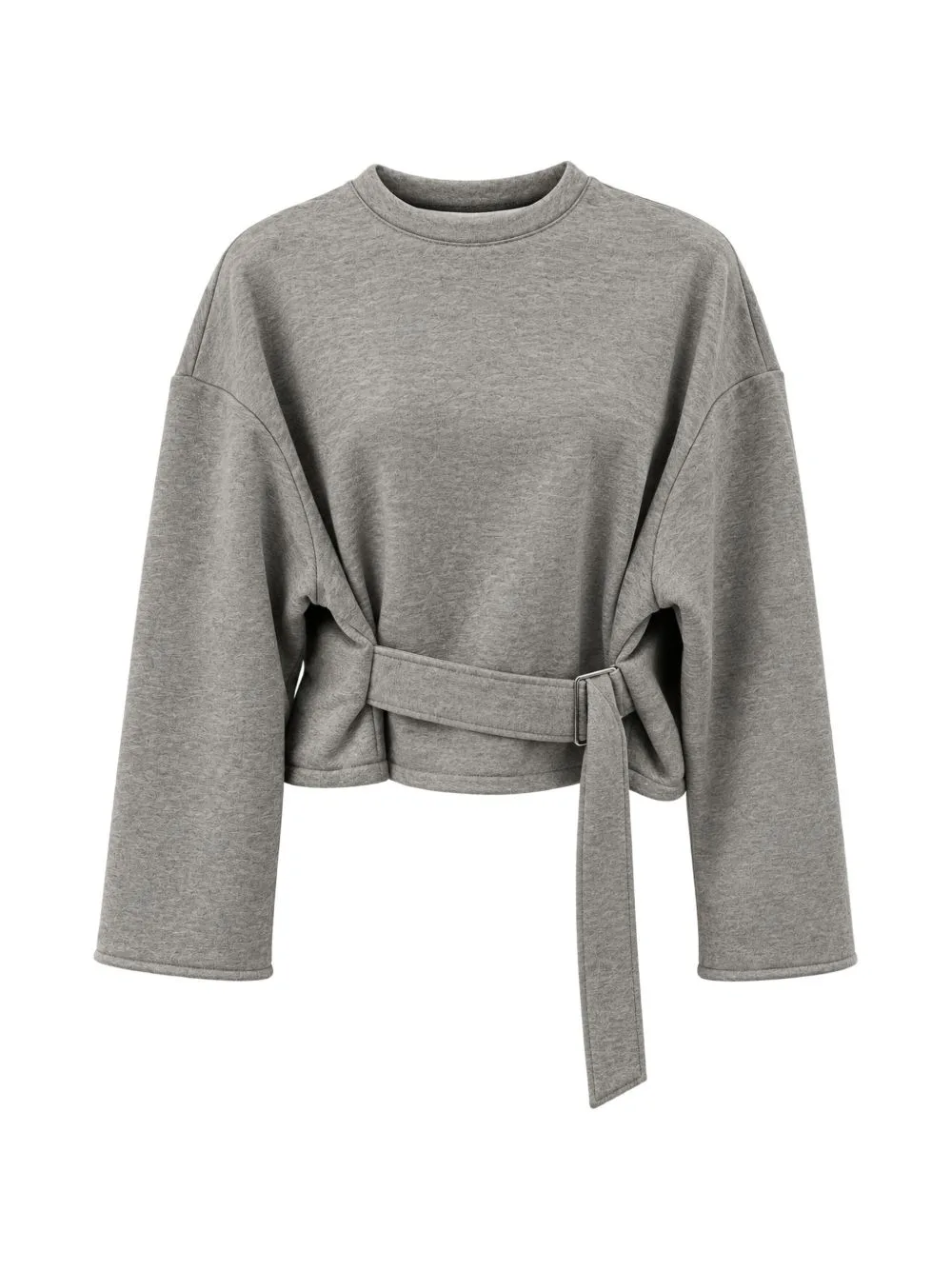 Belted Sweatshirt by Weili Zheng