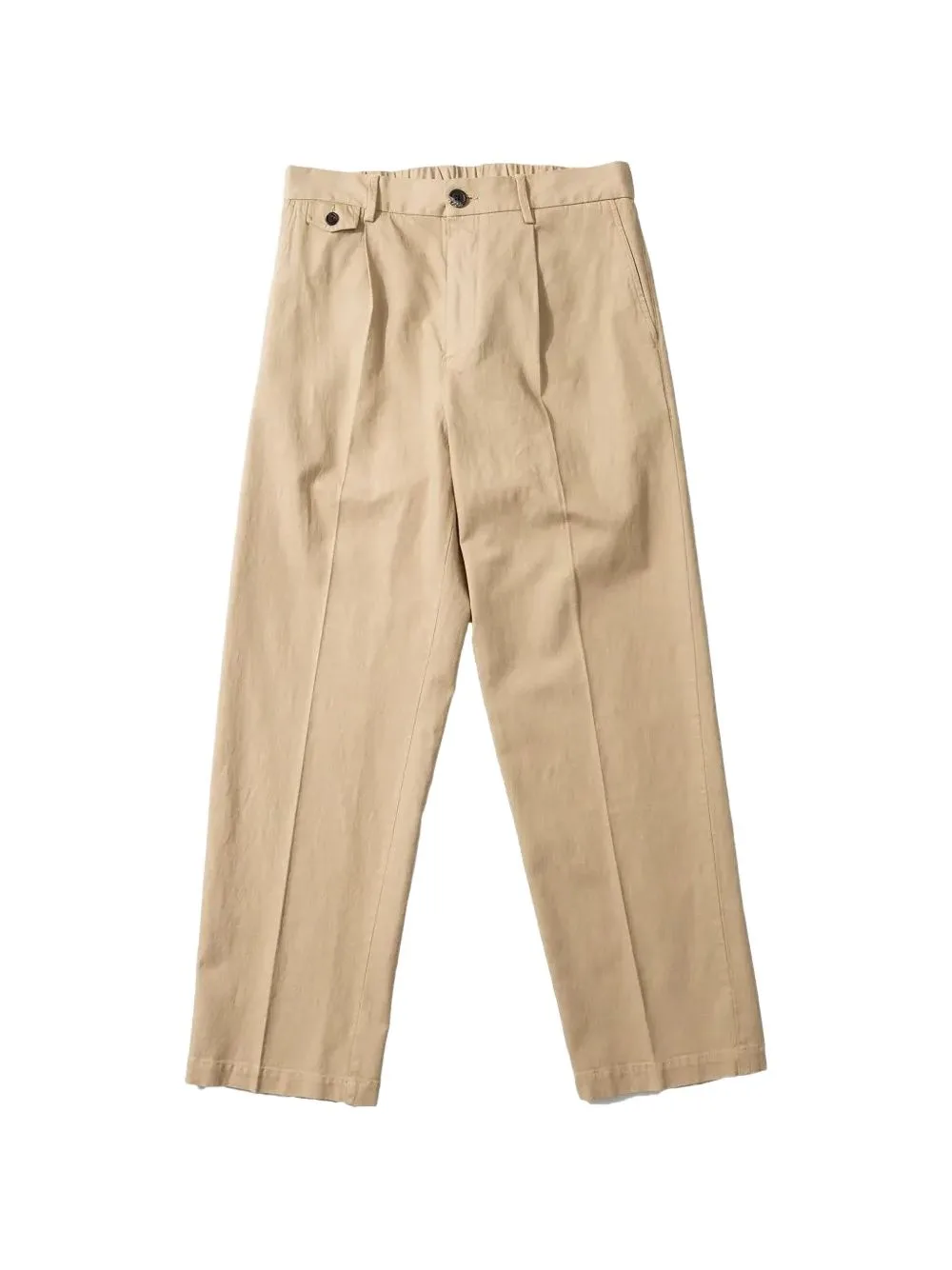 Pleated-Detail Elasticated-Waist Trousers by Edmmond Studios