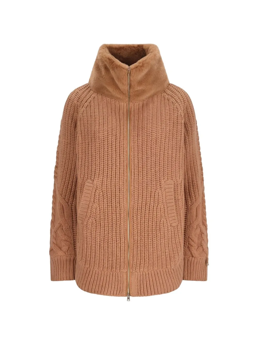 Faux-Fur Cable-Knit Carding by Herno