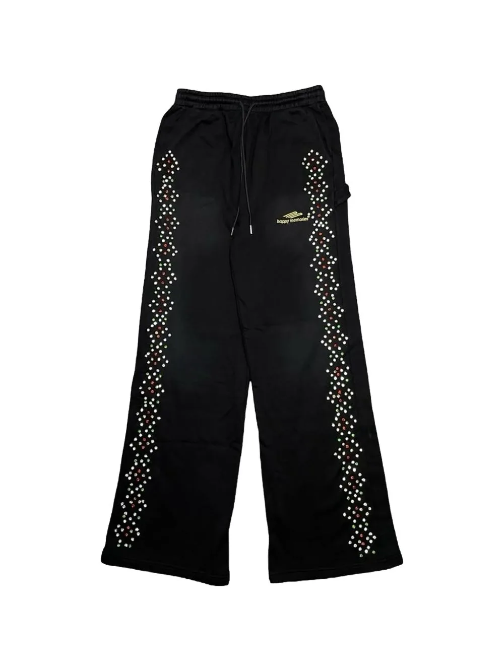 Crystal-Embellished Track Pants by Happy Memories Don't Die