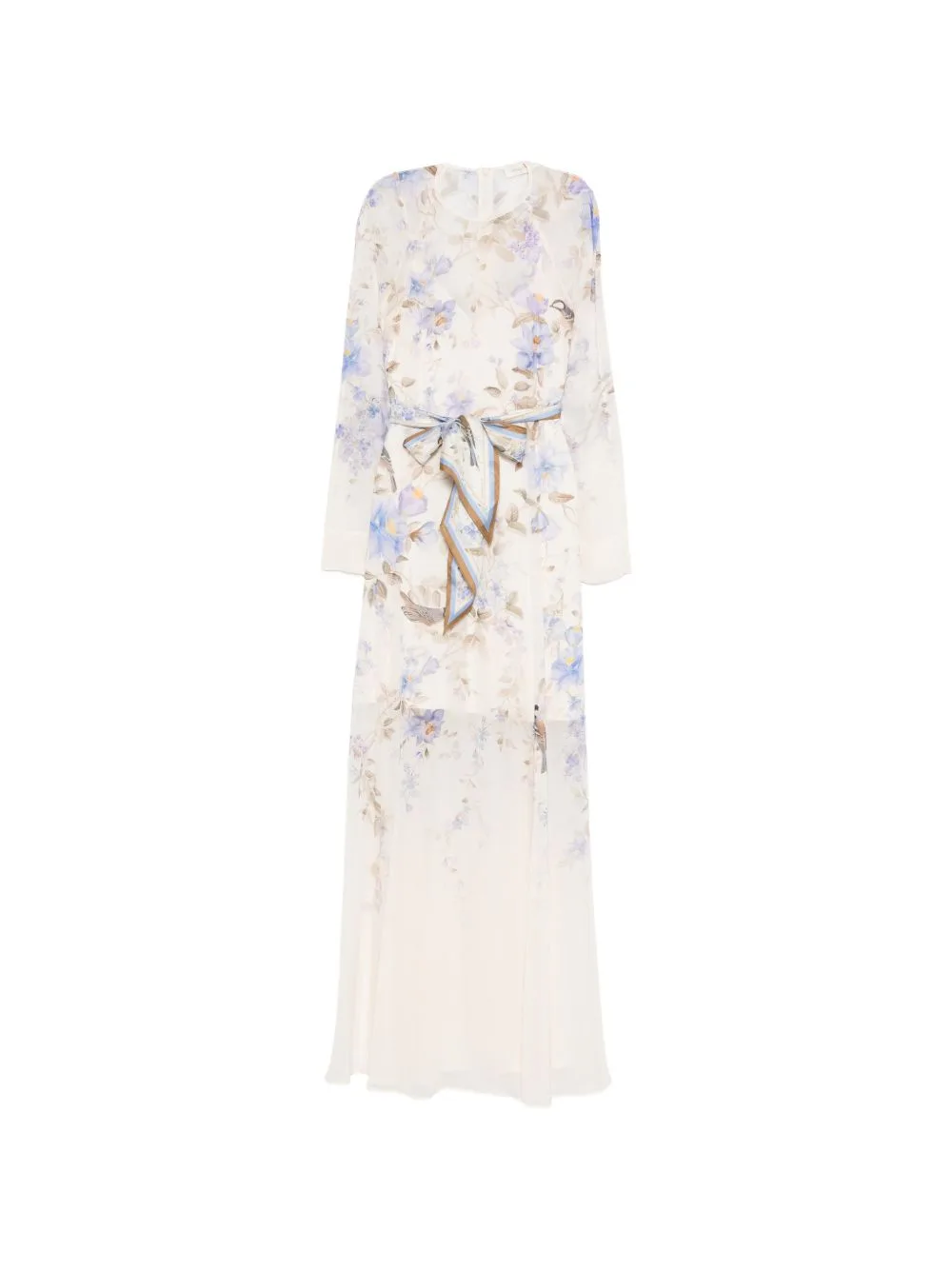 Luna Floral Print Tie Maxi Dress by ZIMMERMANN