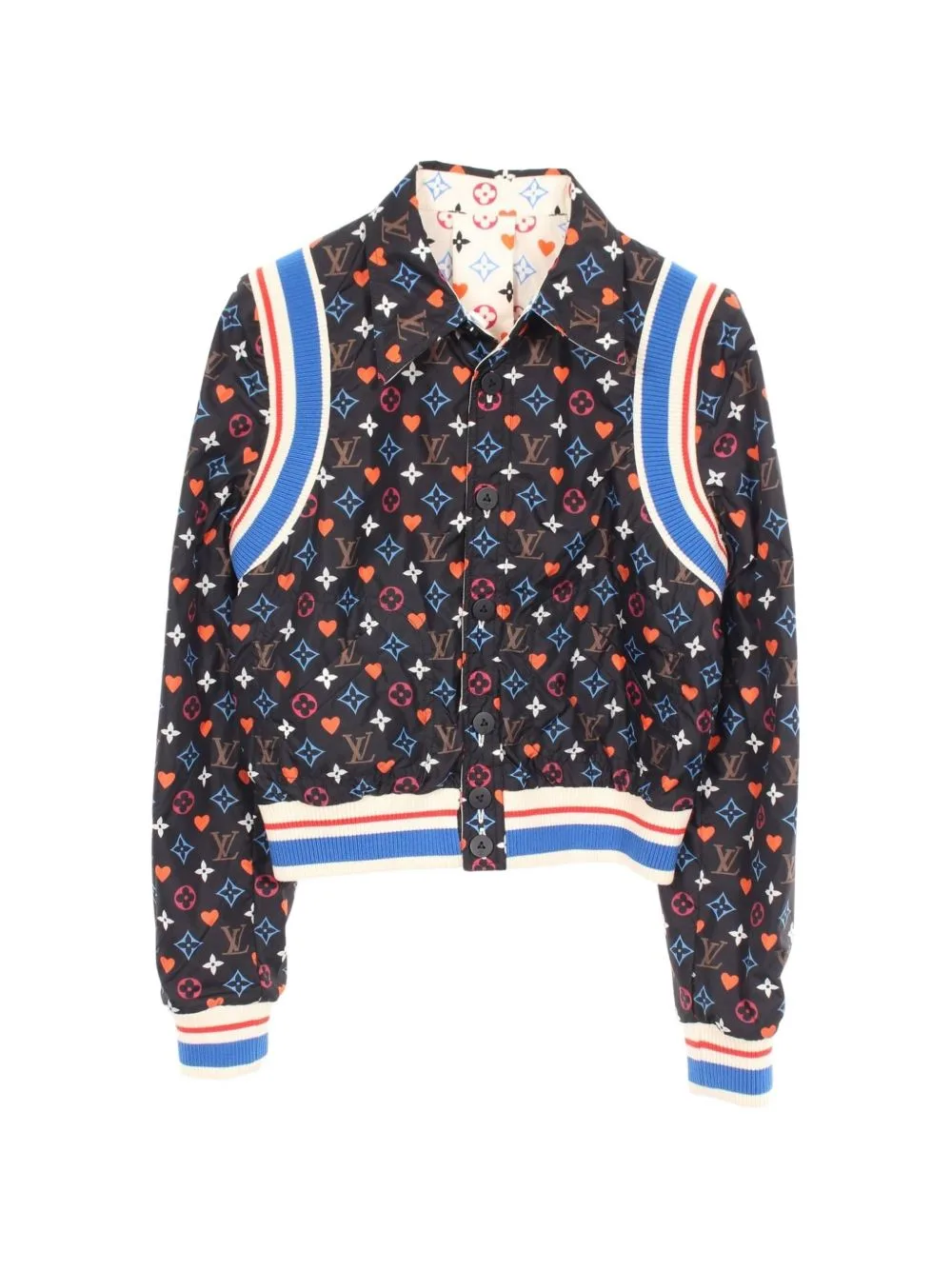 2010s Monogram Reversible Blouson Jacket by Louis Vuitton Pre-Owned
