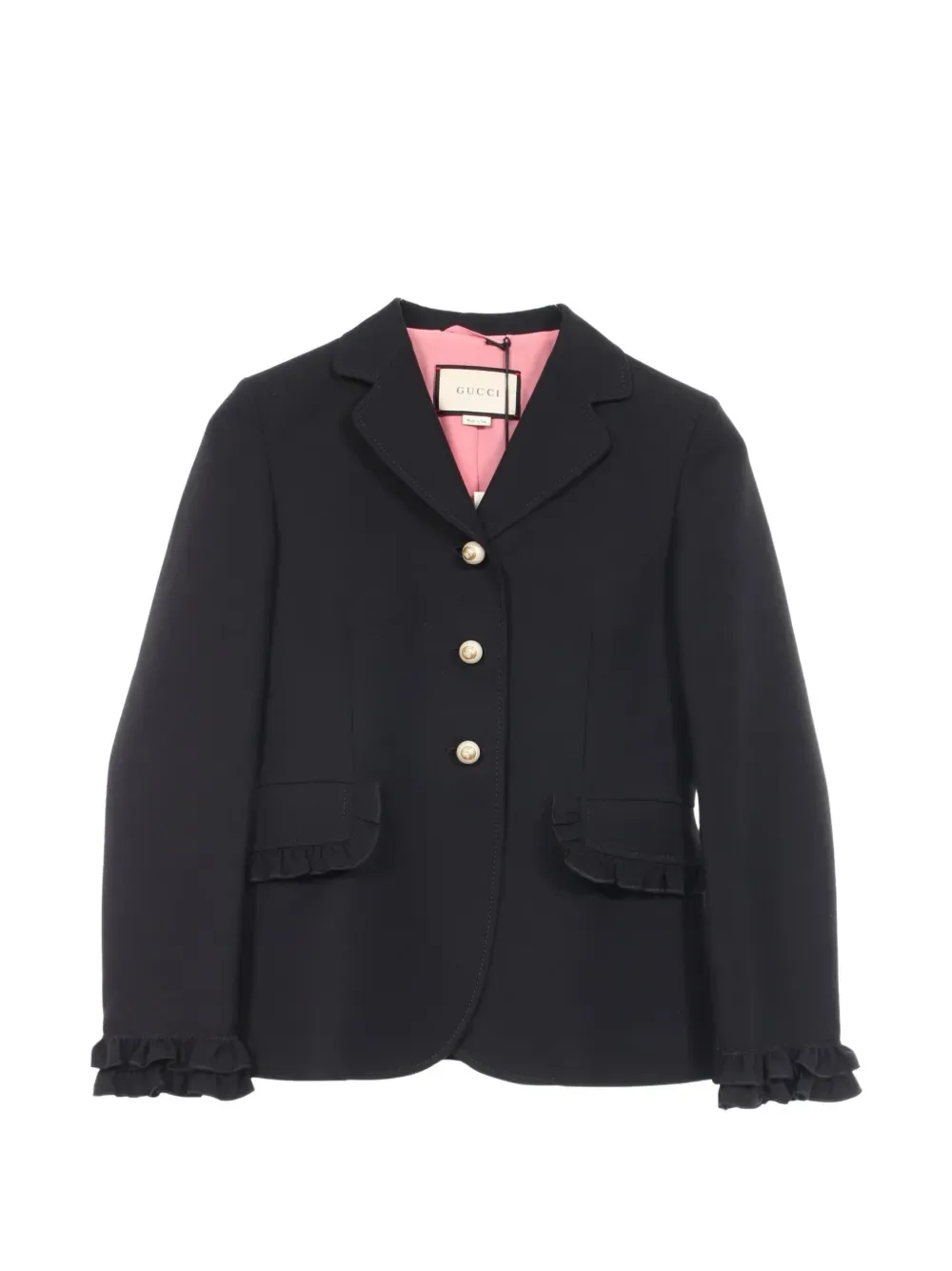 2010s Faux-Pearl Frill Jacket by Gucci Pre-Owned