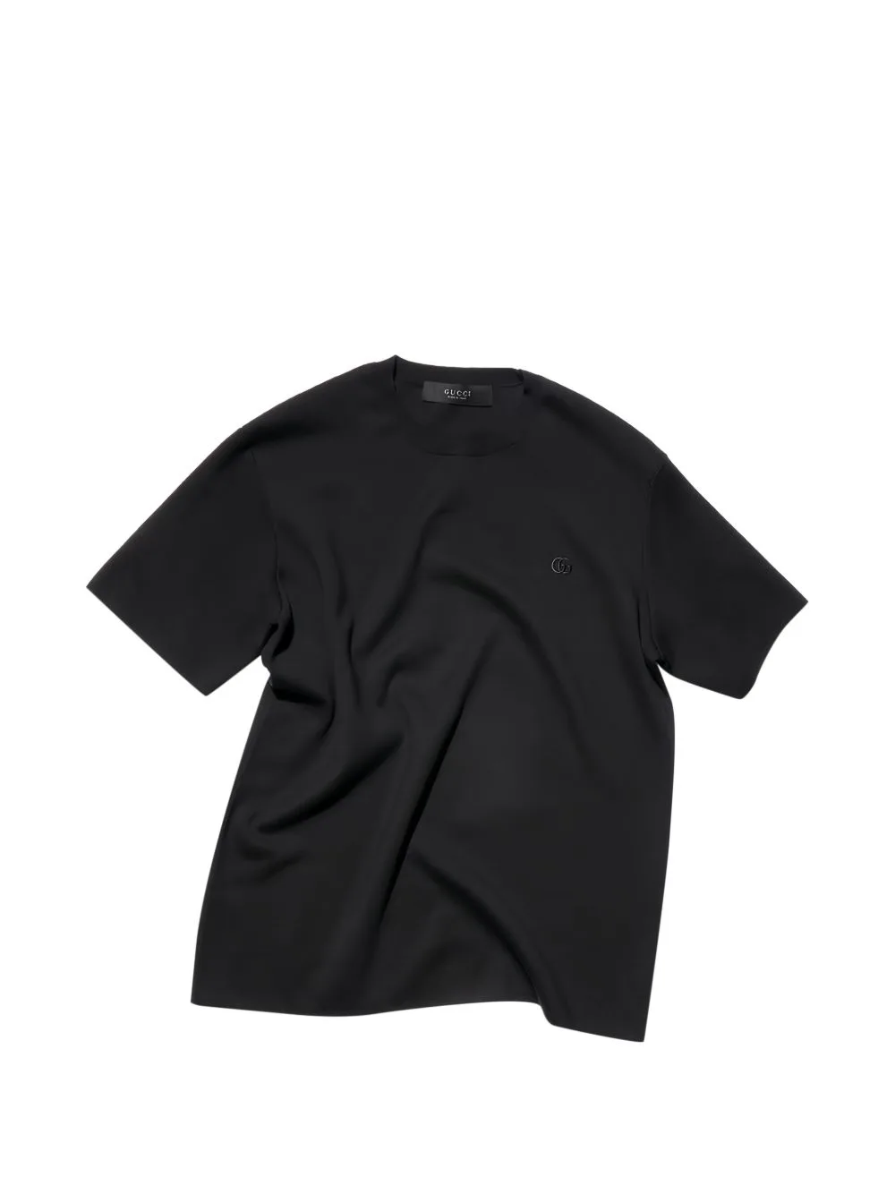 Knit Silk Cotton T-Shirt with Embroidery by Gucci