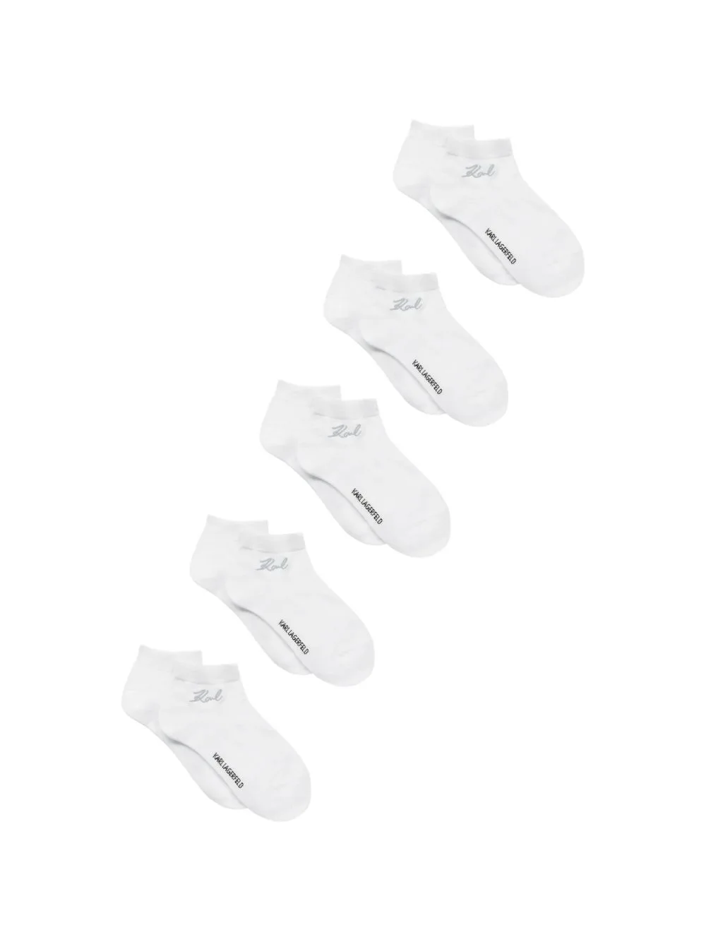 Signature Short Socks (set of Five) by Karl Lagerfeld