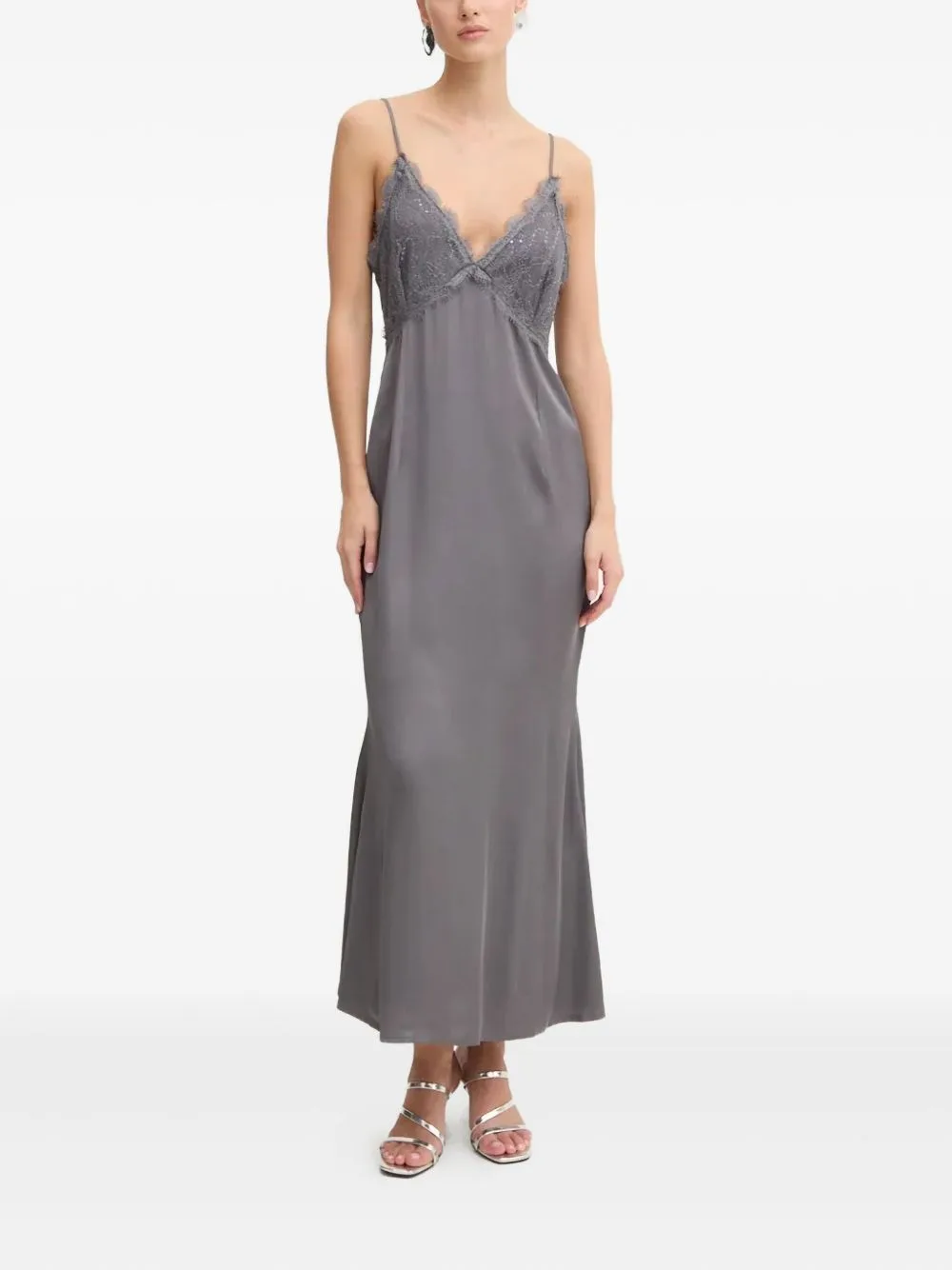 Lace-Insert Slip Dress by NEVER FULLY DRESSED