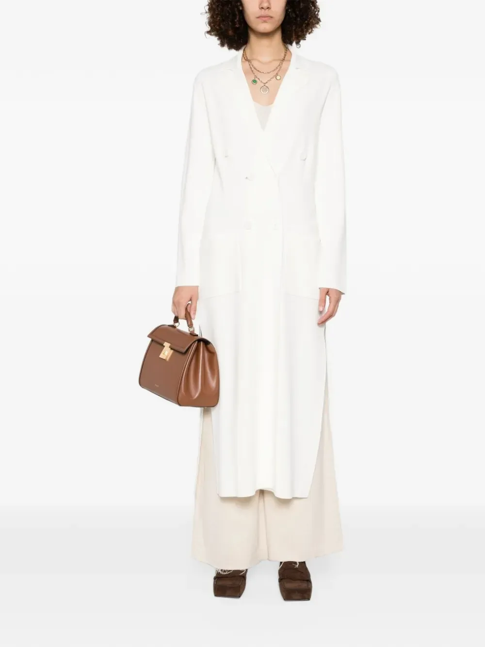 Double-Breasted Side-Slit Coat by P.A.R.O.S.H.