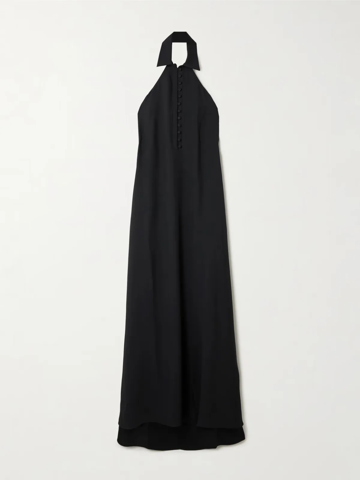 - Barbara Open-back Crepe Gown -