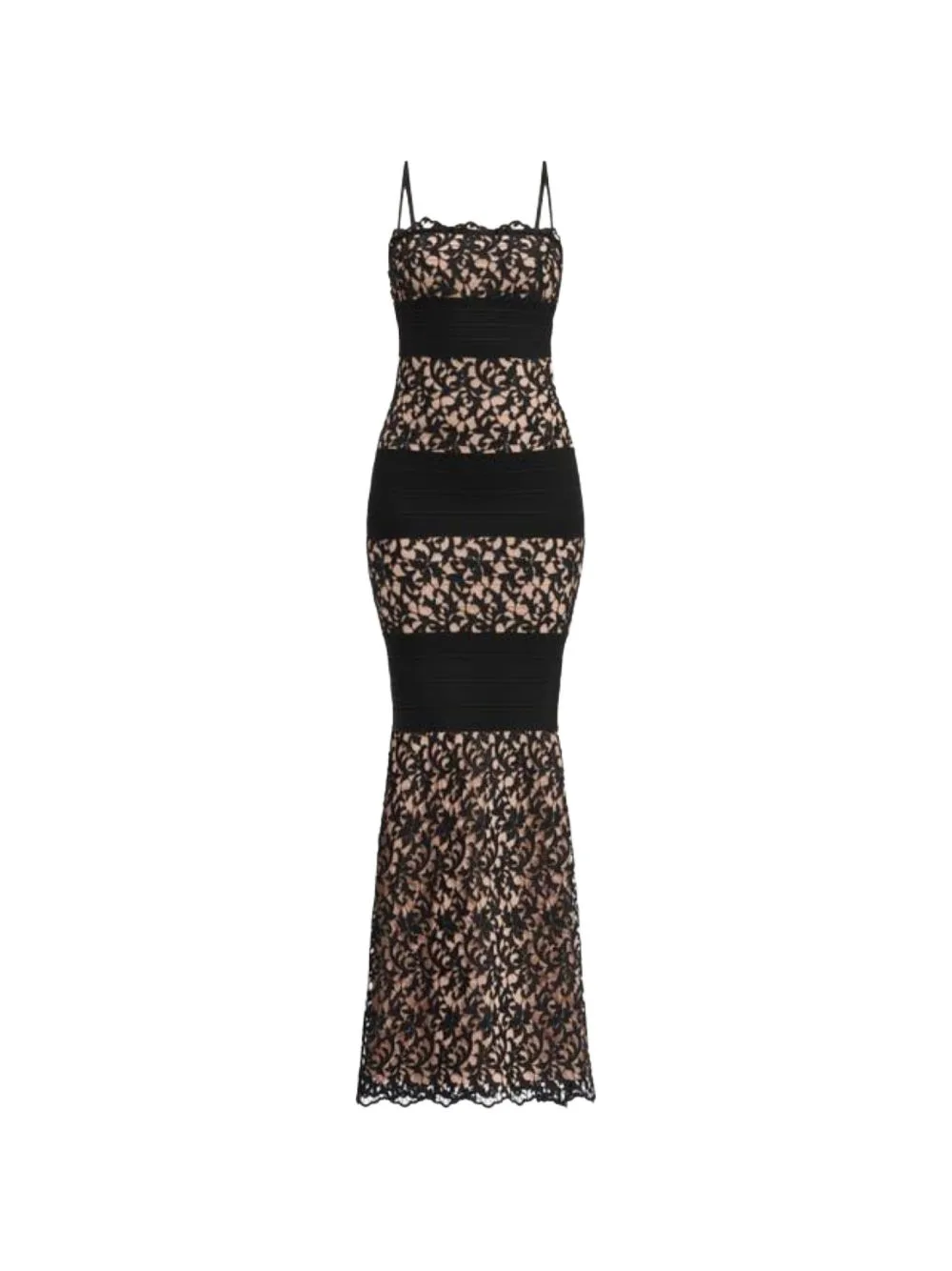 Marielle Guipure Lace Maxi Dress by Hervé Léger