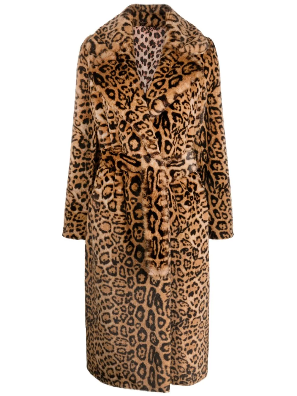 Leopard-Print Self-Tie Coat by Philipp Plein