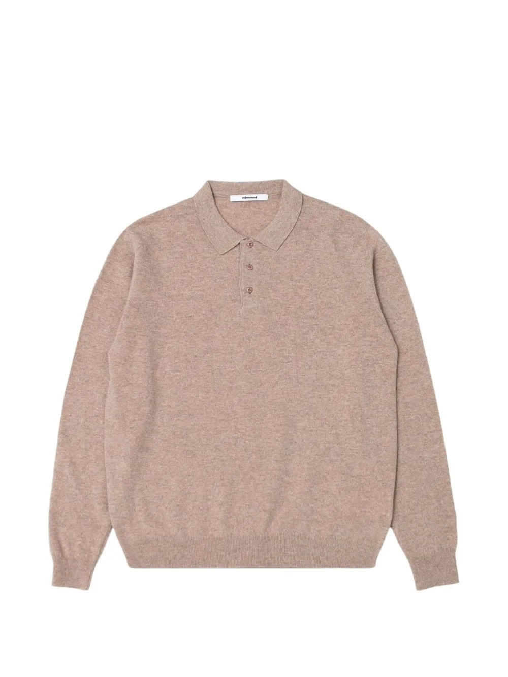 Long-Sleeve Knitted Polo Shirt by Edmmond Studios