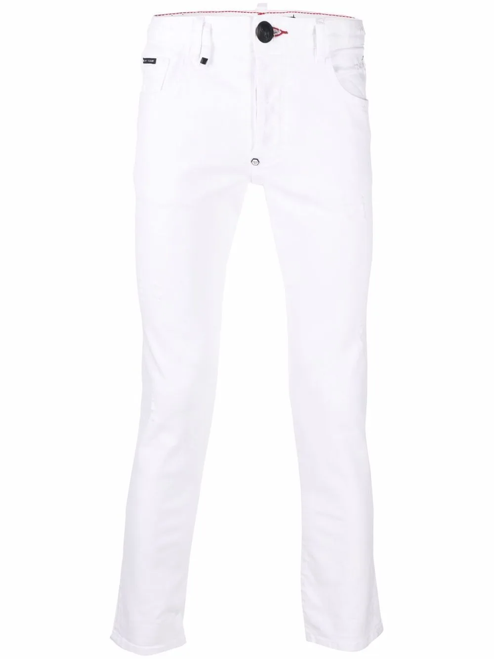 Embroidered-Logo Slim-Fit Jeans by Philipp Plein