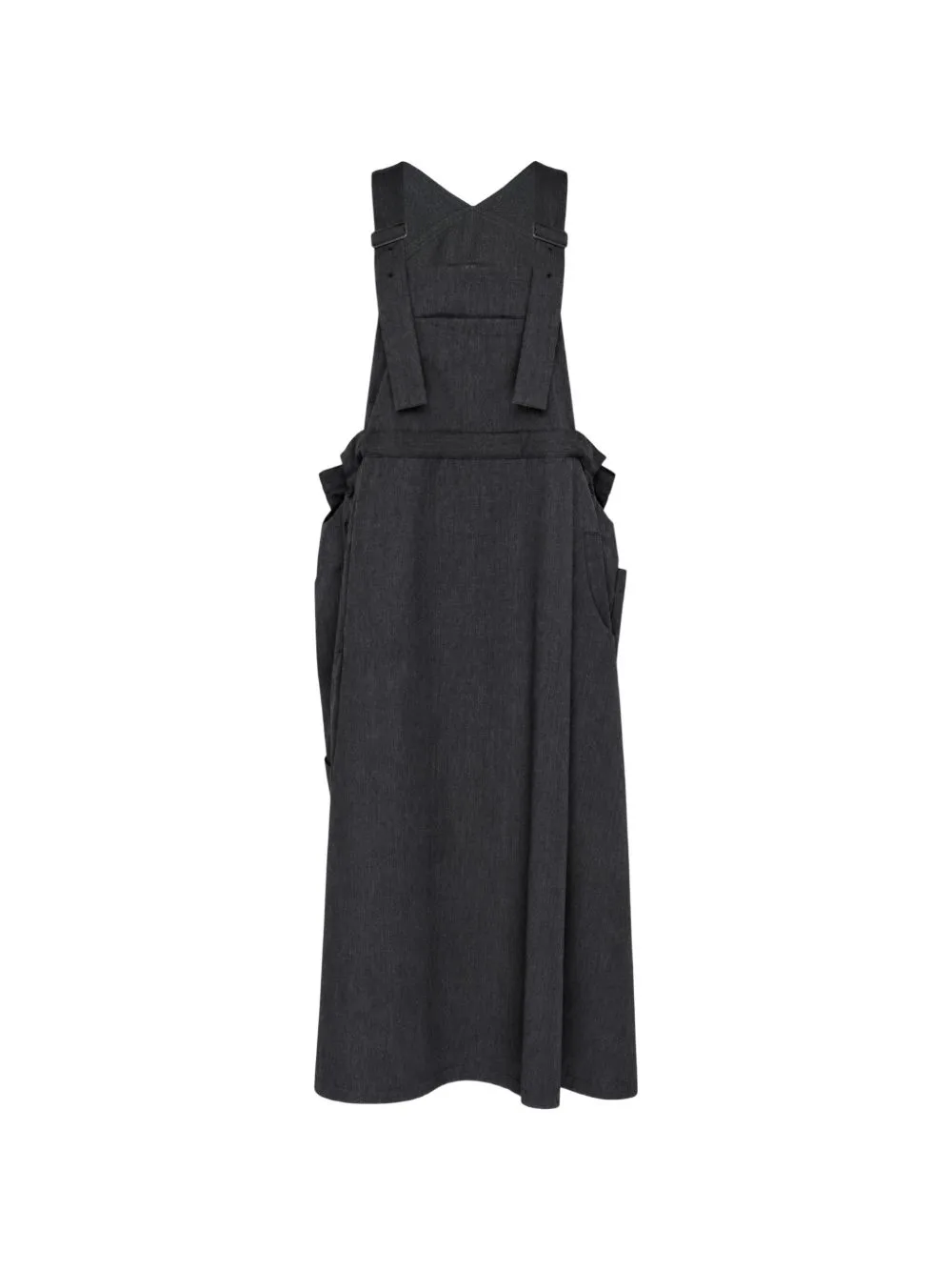 Pinafore-Style Draped Maxi Dress by Y's