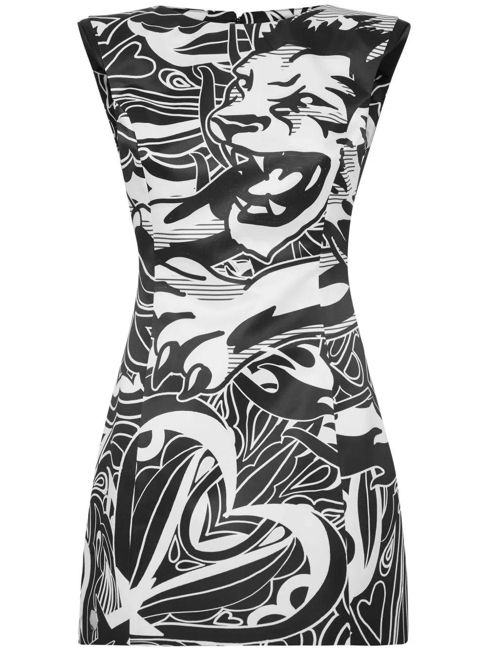 Duchesse Cap-Sleeve Minidress by Philipp Plein