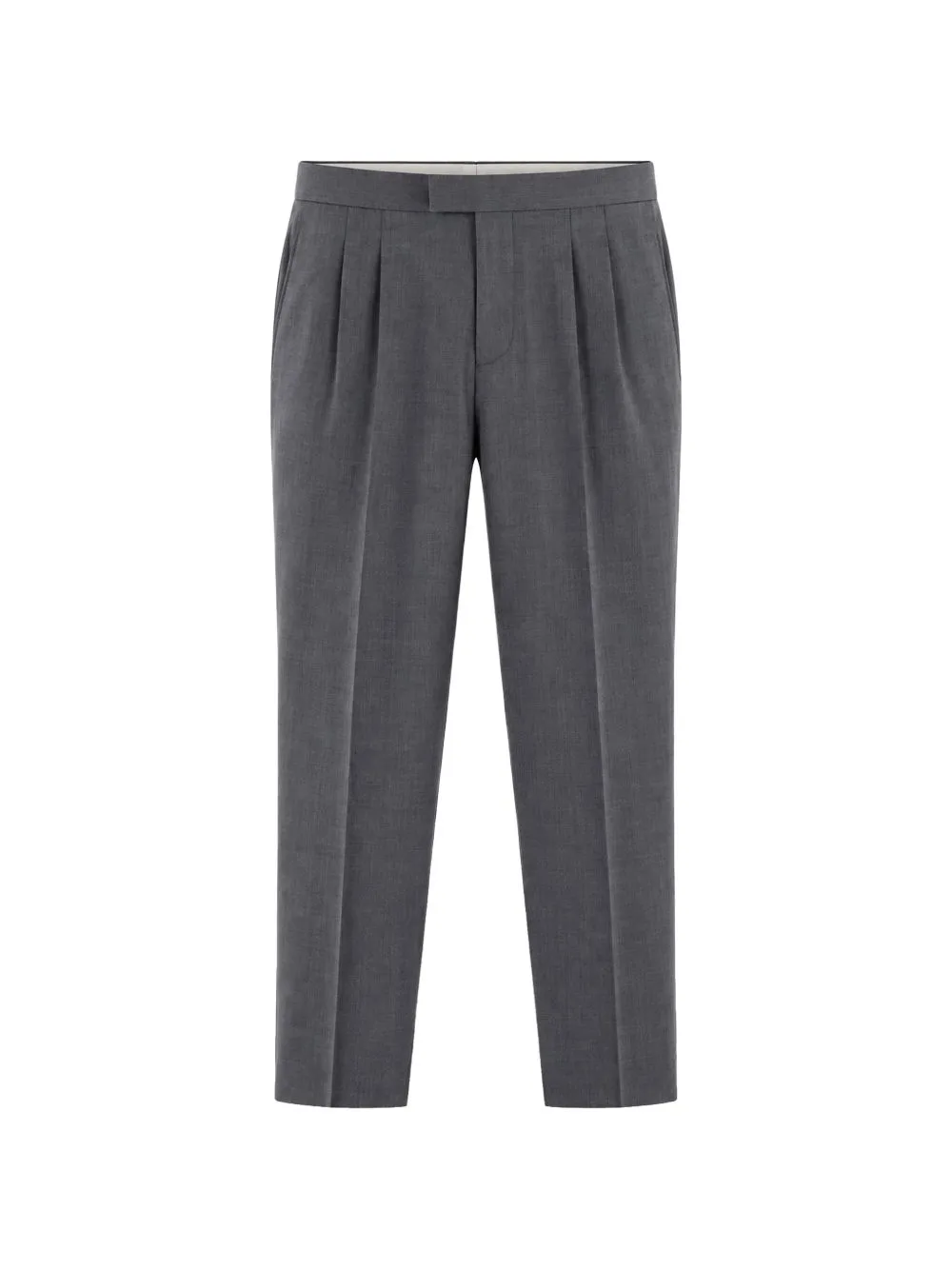 Pleated Side-Adjuster Trousers