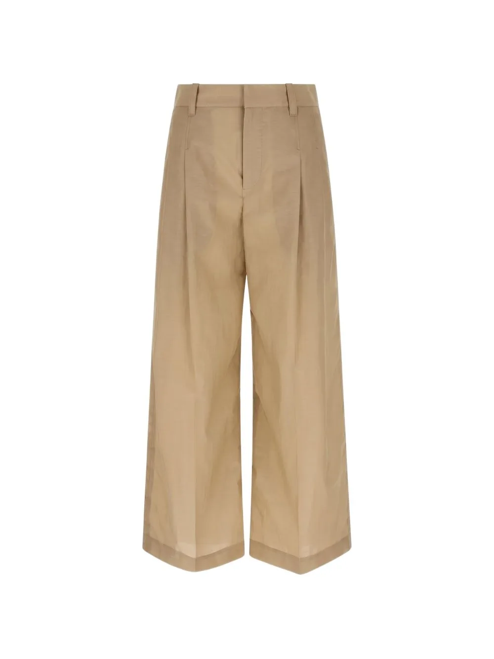 Pleated Wide-Leg Trousers