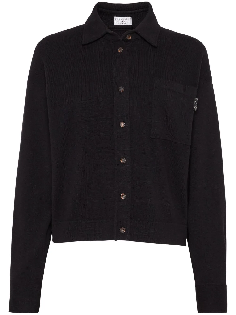 Long-Sleeve Cashmere Cardigan by Brunello Cucinelli
