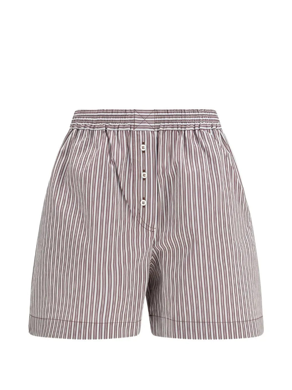 Vertical-Stripe Shorts by Brunello Cucinelli