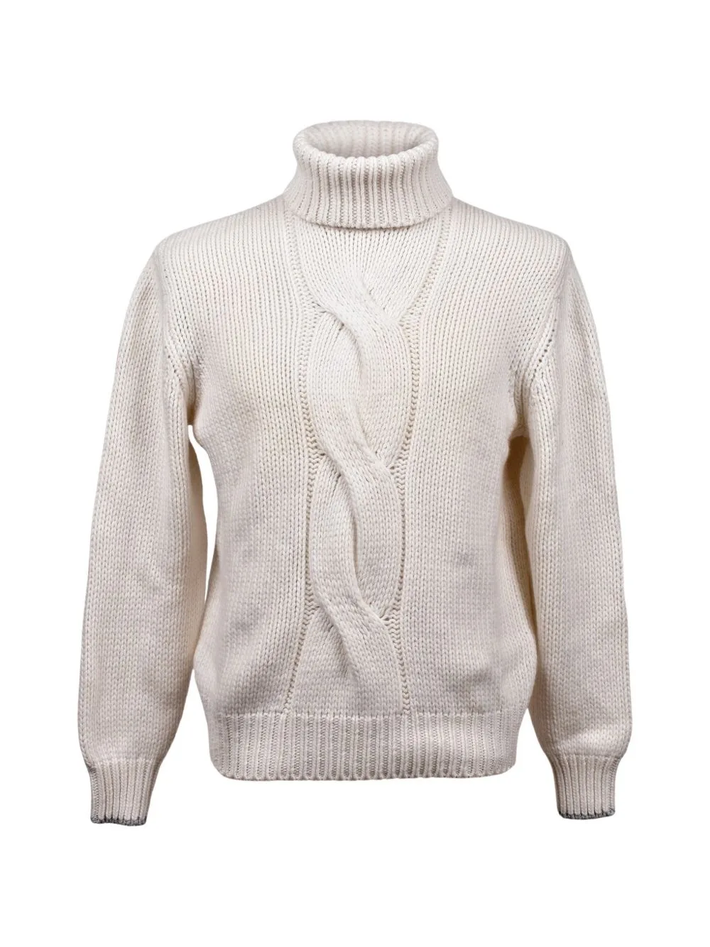 Cable-Knit Turtleneck Sweater by Brunello Cucinelli