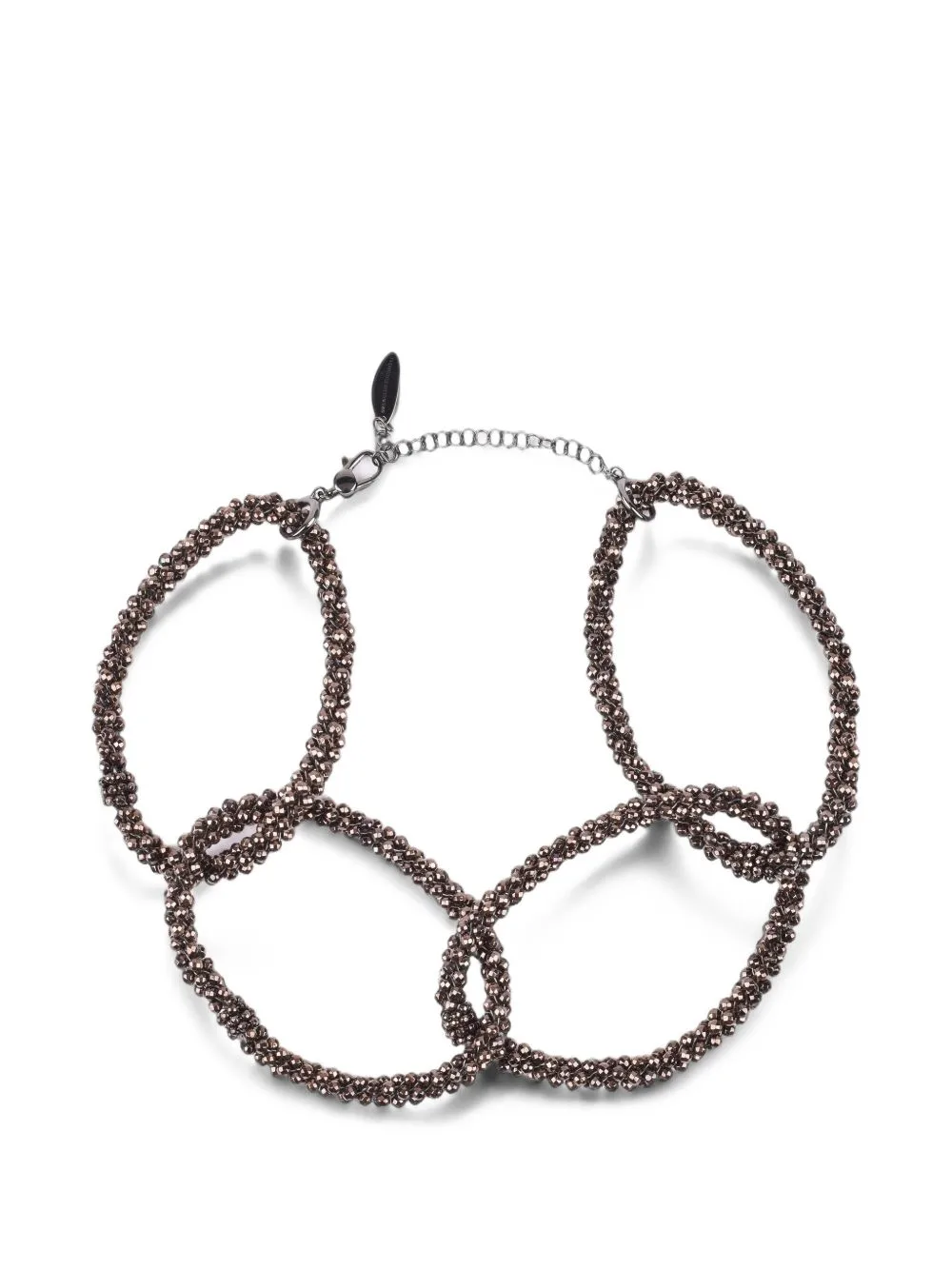 Hematite Chain-Link Choker by Brunello Cucinelli
