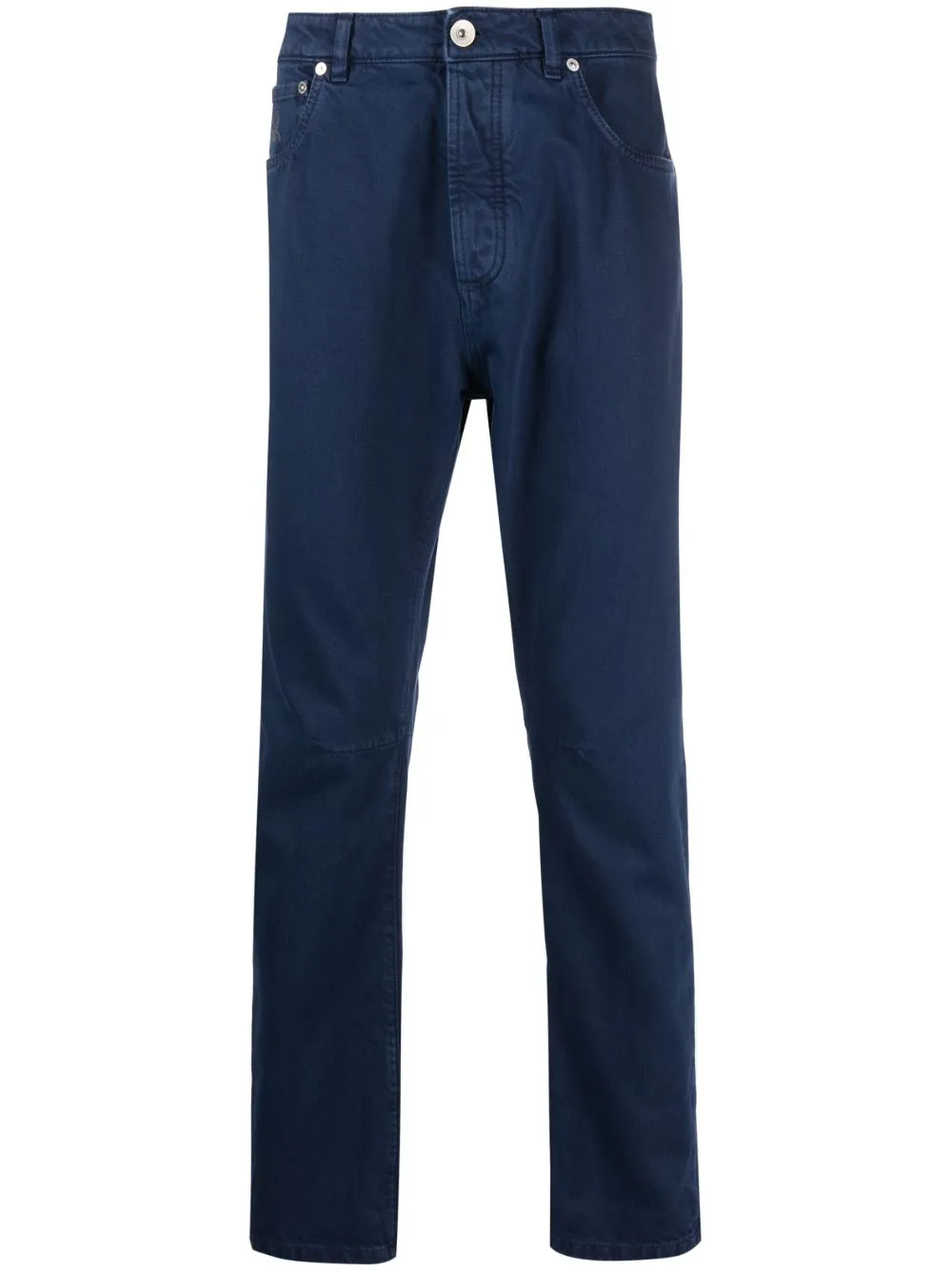 Slim-Cut Cotton Jeans