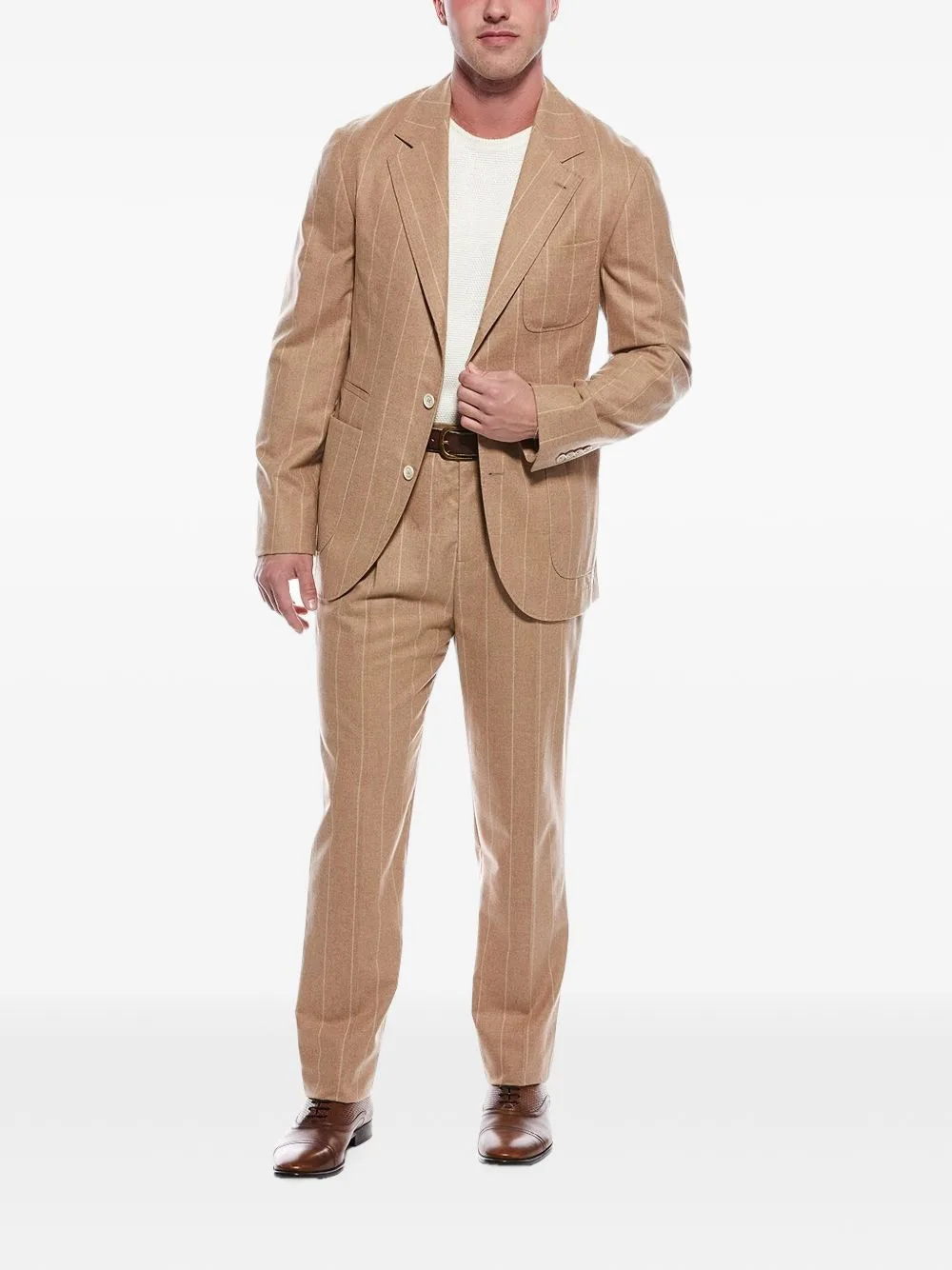 Pinstripe-Pattern Suit