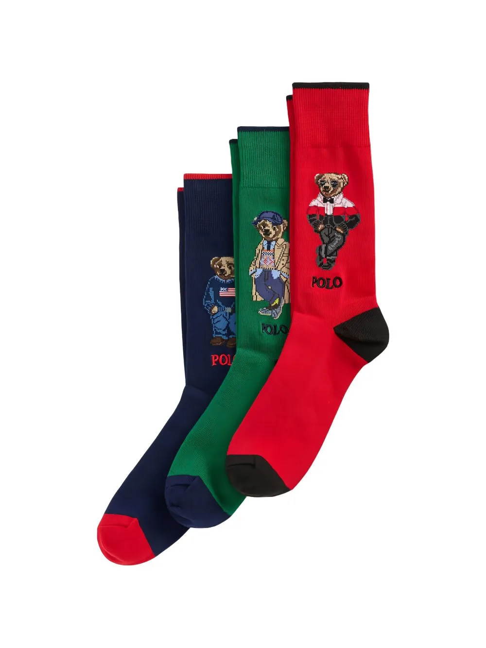 Polo Bear Cotton Socks (set of Three)