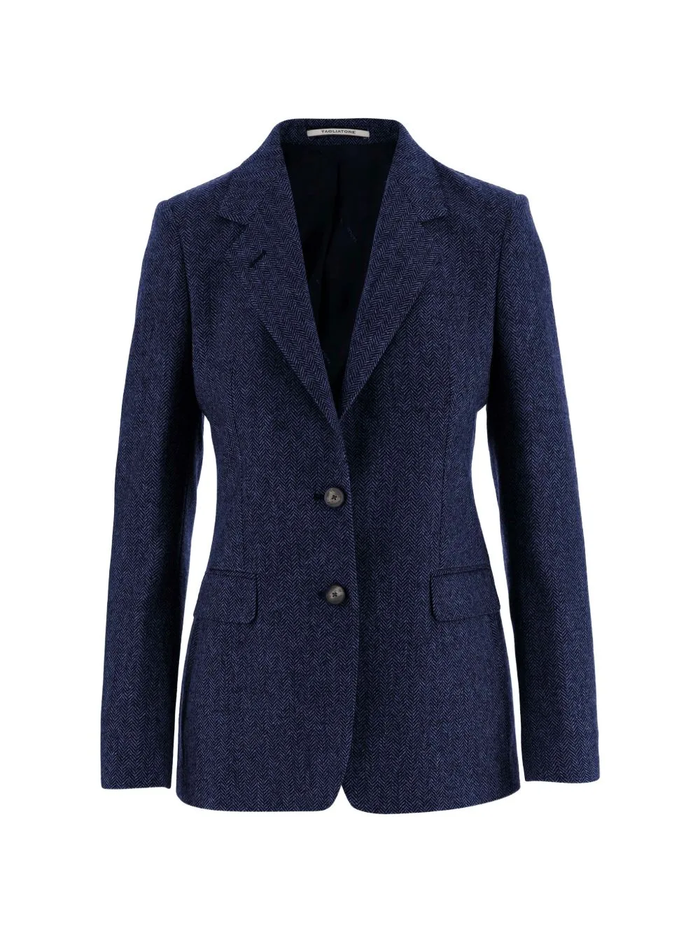 Herringbone-Pattern Blazer